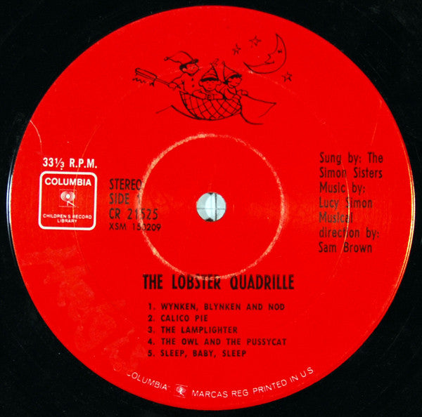 Simon Sisters - The Simon Sisters Sing The Lobster Quadrille And Other Songs For Children (VG) (Vinyl LP)