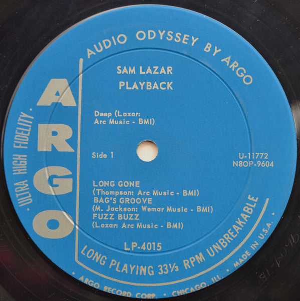 Lazar, Sam Trio - Playback (VG) (Vinyl LP)
