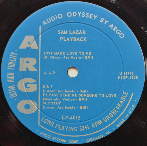 Lazar, Sam Trio - Playback (VG) (Vinyl LP)