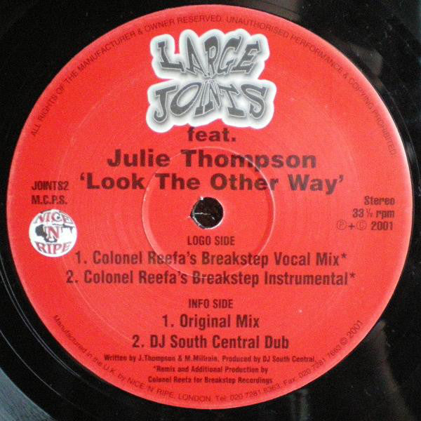 Large Joints Feat. Julie Thompson - Look The Other Way (VG+) (Vinyl LP)