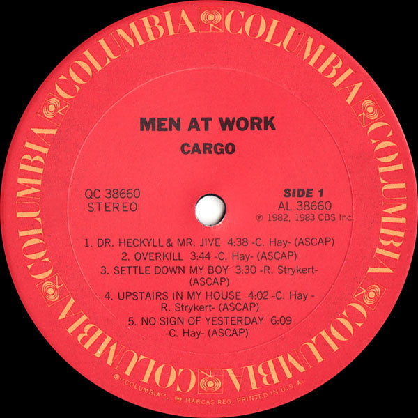 Men At Work - Cargo (Vinyl, NM or M-) (Vinyl LP)