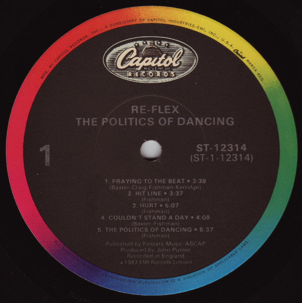Re-Flex  - The Politics Of Dancing (VG) (Vinyl LP)