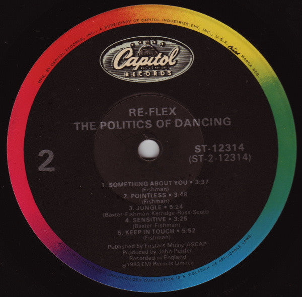 Re-Flex  - The Politics Of Dancing (VG) (Vinyl LP)
