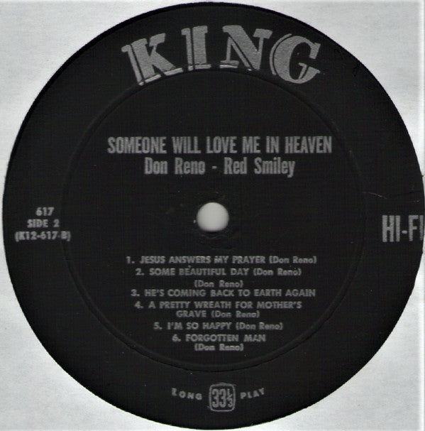 Reno, Don And Smiley, Red - Someone Will Love Me In Heaven (VG) (Vinyl LP)