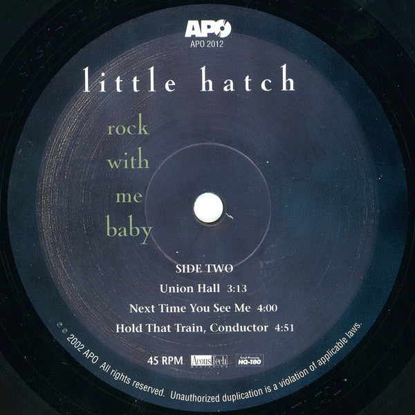 Little Hatch - Rock With Me Baby (Vinyl, VG+) (Vinyl LP)