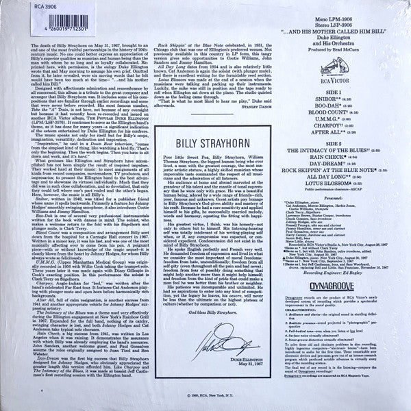 Ellington, Duke And His Orchestra - "...And His Mother Called Him Bill" (Vinyl, NM or M-) (Vinyl LP)