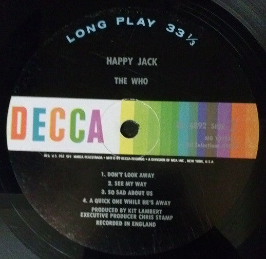 Who - Happy Jack (VG) (Vinyl LP)