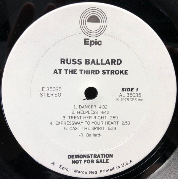 Ballard, Russ - At The Third Stroke (VG+) (Vinyl LP)