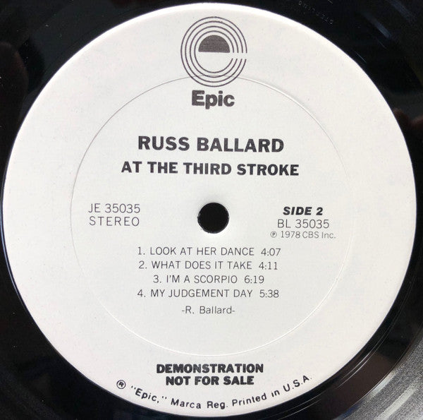 Ballard, Russ - At The Third Stroke (VG+) (Vinyl LP)
