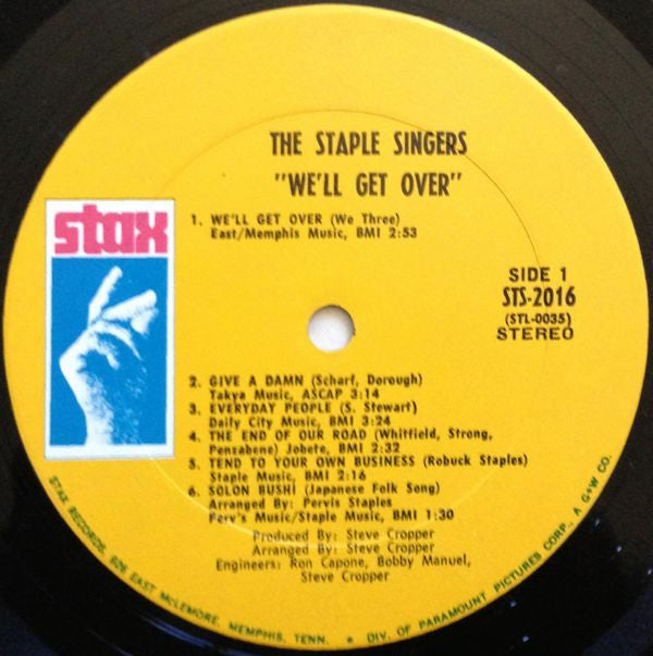 Staple Singers - We'll Get Over (Vinyl, VG) (Vinyl LP)
