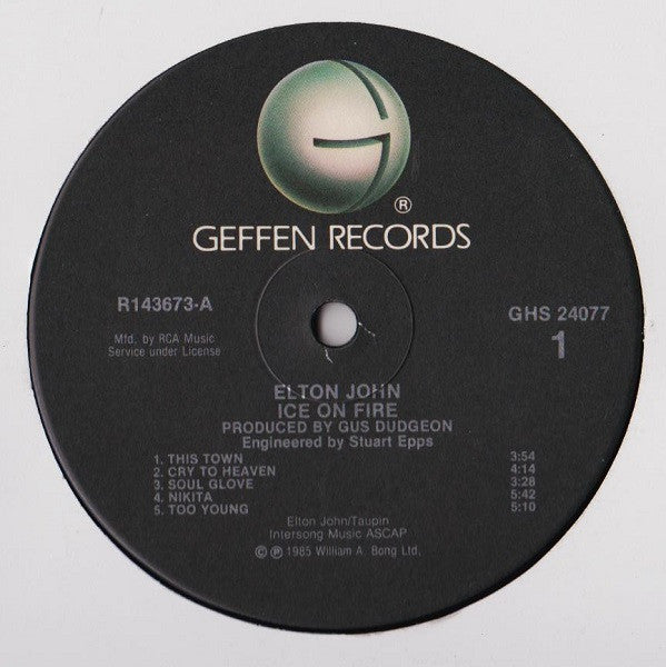 John, Elton - Ice On Fire (Vinyl, VG+) (Vinyl LP)