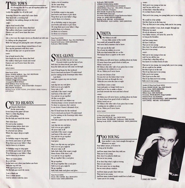 John, Elton - Ice On Fire (Vinyl, VG+) (Vinyl LP)
