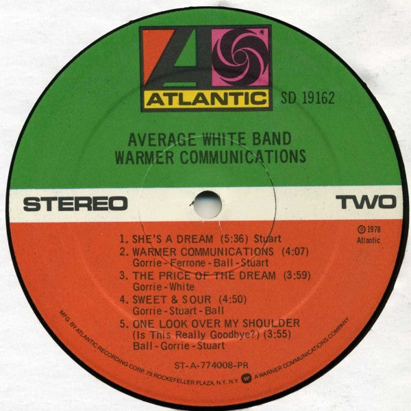 Average White Band - Warmer Communications (Vinyl, VG) (Vinyl LP)