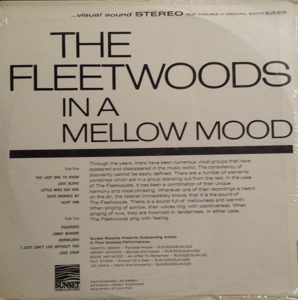Fleetwoods - In A Mellow Mood (M) (Vinyl LP)
