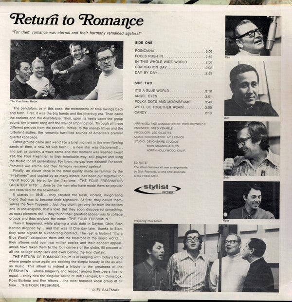 Four Freshmen - Return To Romance (Vinyl, G+) (Vinyl LP)