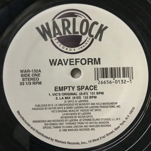 Waveform  - Empty Space / X-Fade (VG+) (Vinyl LP)