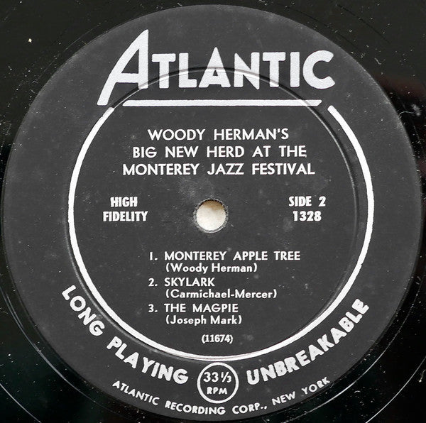 Herman's, Woody Big New Herd - At The Monterey Jazz Festival (Vinyl, VG+) (Vinyl LP)