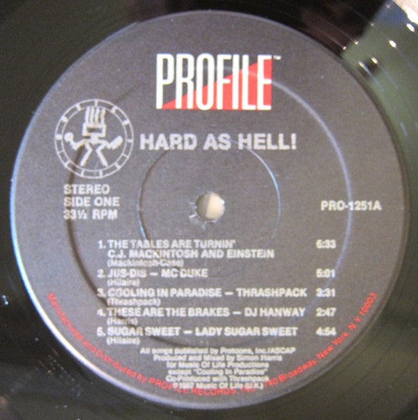 Various - Hard As Hell Volume 1 (VG) (Vinyl LP)