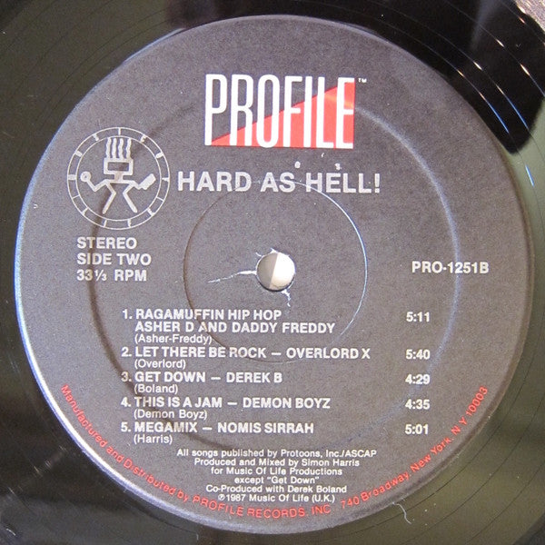 Various - Hard As Hell Volume 1 (VG) (Vinyl LP)