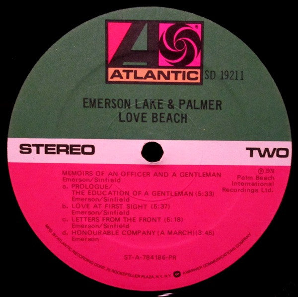 Emerson, Lake & Palmer - Love Beach (VG+) (Vinyl LP)