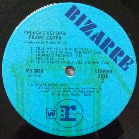 Zappa, Frank - Chunga's Revenge (Vinyl, VG+) (Vinyl LP)