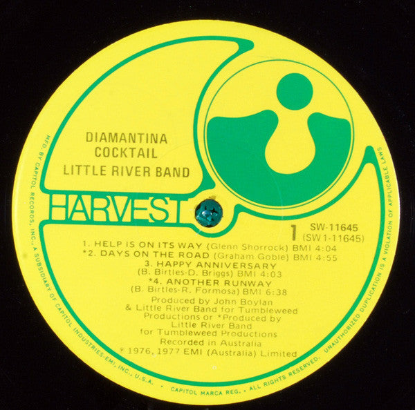 Little River Band - Diamantina Cocktail (Vinyl, VG+) (Vinyl LP)
