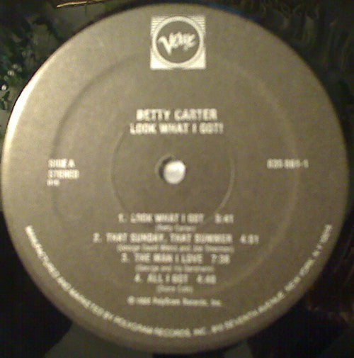 Carter, Betty - Look What I Got (Vinyl, VG+) (Vinyl LP)