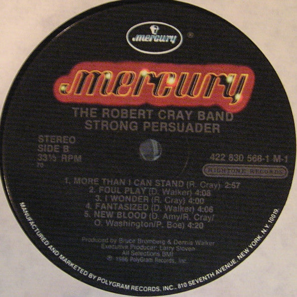 Cray, Robert - Strong Persuader (VG+) (Vinyl LP)