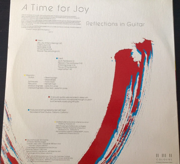 Erquiaga, Steve / Wayne Brasel / Kenneth Nash - A Time For Joy (Reflections In Guitar) (VG) (Vinyl LP)