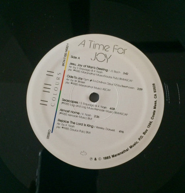 Erquiaga, Steve / Wayne Brasel / Kenneth Nash - A Time For Joy (Reflections In Guitar) (VG) (Vinyl LP)