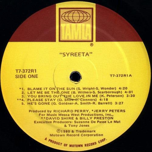 Syreeta - Syreeta (VG+) (Vinyl LP)