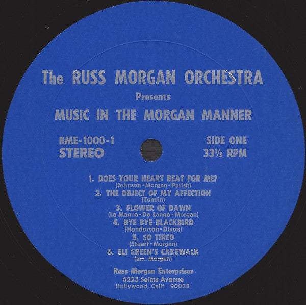 Morgan, Russ Orchestra - Music In The Morgan Manner (VG) (Vinyl LP)