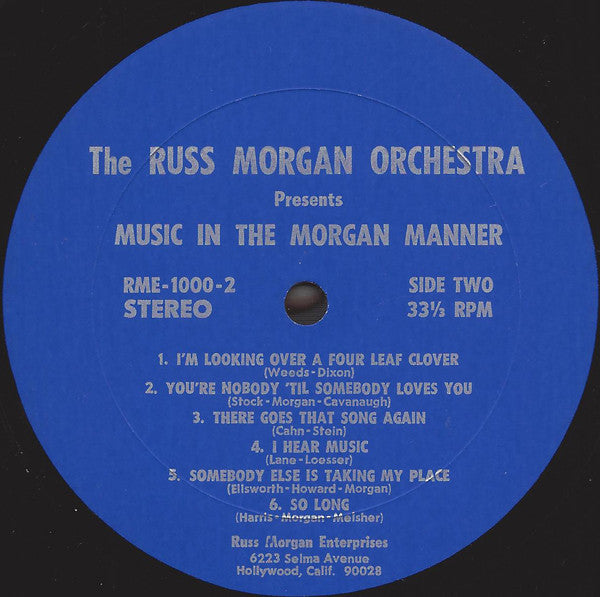 Morgan, Russ Orchestra - Music In The Morgan Manner (VG) (Vinyl LP)