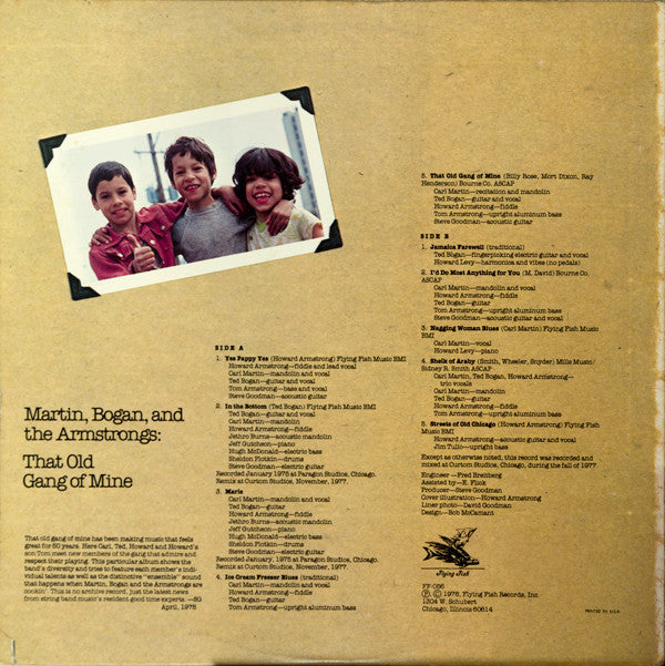 Martin, Bogan & Armstrong - That Old Gang Of Mine (NM or M-) (Vinyl LP)