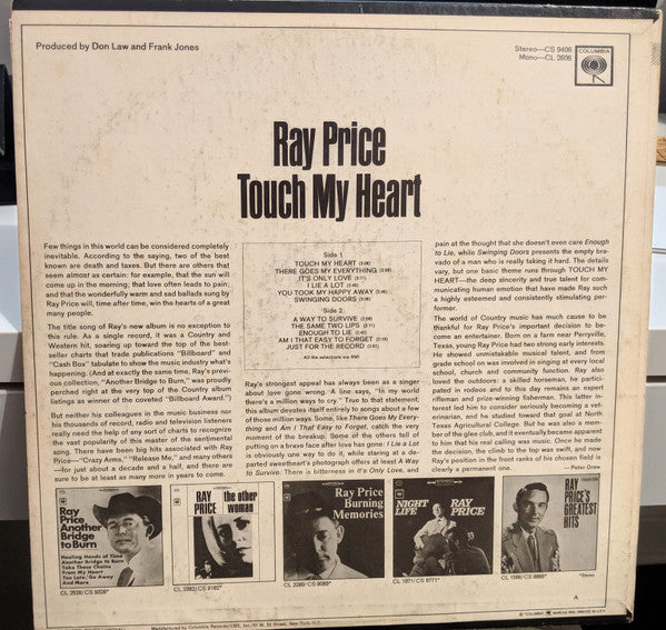 Price, Ray - Touch My Heart (VG) (Vinyl LP)