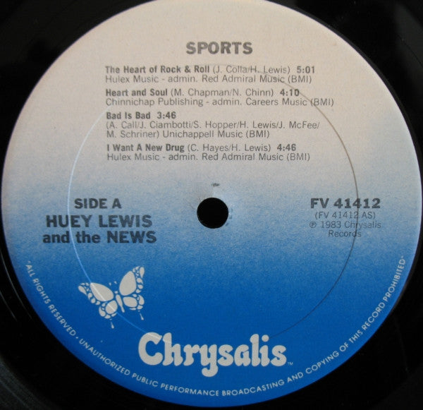 Lewis, Huey And The News - Sports (Vinyl, NM or M-) (Vinyl LP)