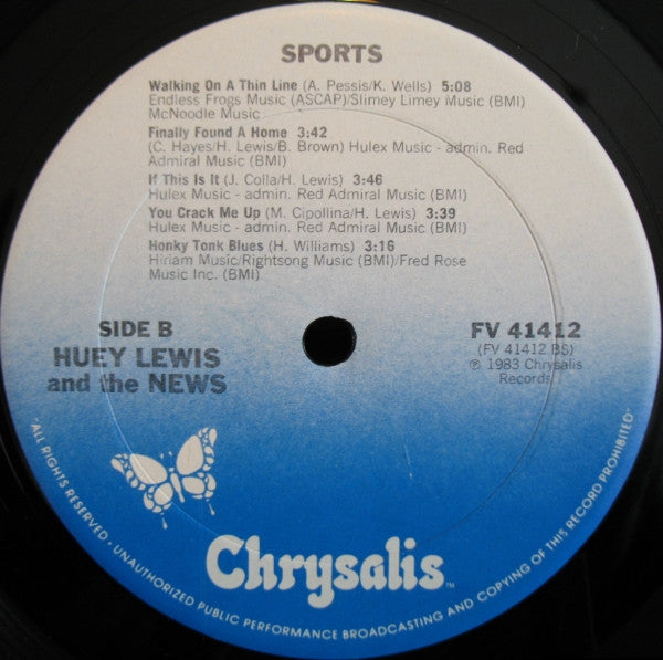 Lewis, Huey And The News - Sports (Vinyl, NM or M-) (Vinyl LP)