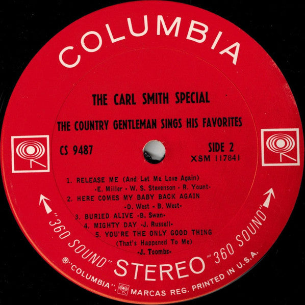 Smith, Carl- The Carl Smith Special (The Country Gentleman Sings His Favorites) (Vinyl, VG) (Vinyl LP)