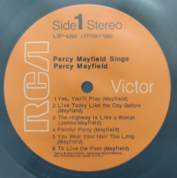 Mayfield, Percy - Sings Percy Mayfield (VG+) (Vinyl LP)