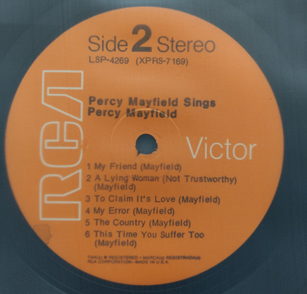 Mayfield, Percy - Sings Percy Mayfield (VG+) (Vinyl LP)