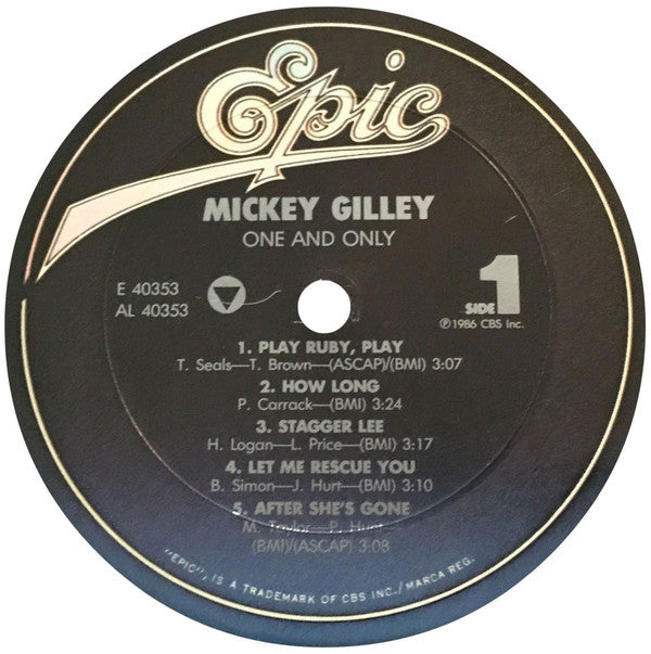Gilley, Mickey - One And Only (VG+) (Vinyl LP)