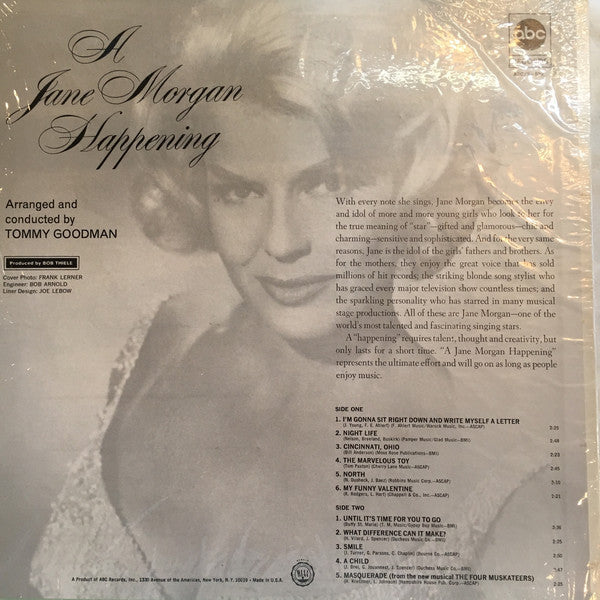 Morgan, Jane - A Jane Morgan Happening (VG+) (Vinyl LP)