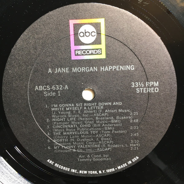Morgan, Jane - A Jane Morgan Happening (VG+) (Vinyl LP)