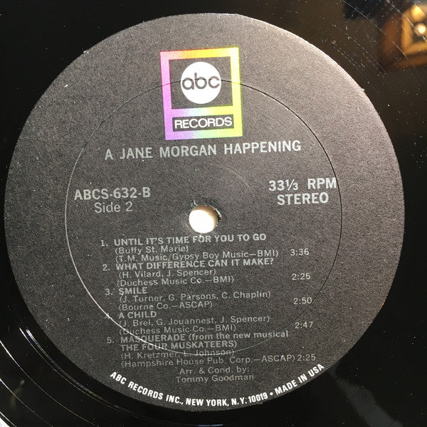 Morgan, Jane - A Jane Morgan Happening (VG+) (Vinyl LP)