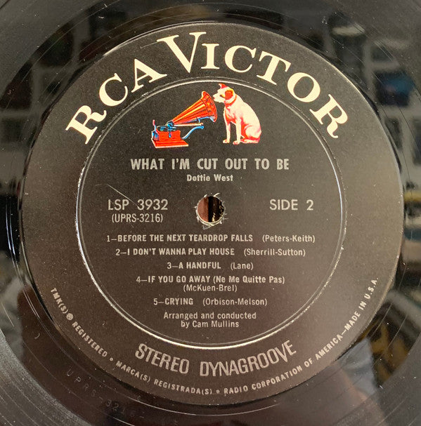 West, Dottie - What I'm Cut Out To Be (VG) (Vinyl LP)
