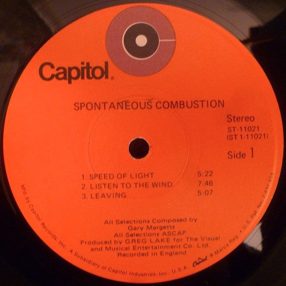 Spontaneous Combustion - Spontaneous Combustion (VG) (Vinyl LP)