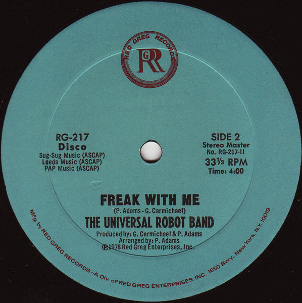 Universal Robot Band - Freak With Me (VG) (Vinyl LP)