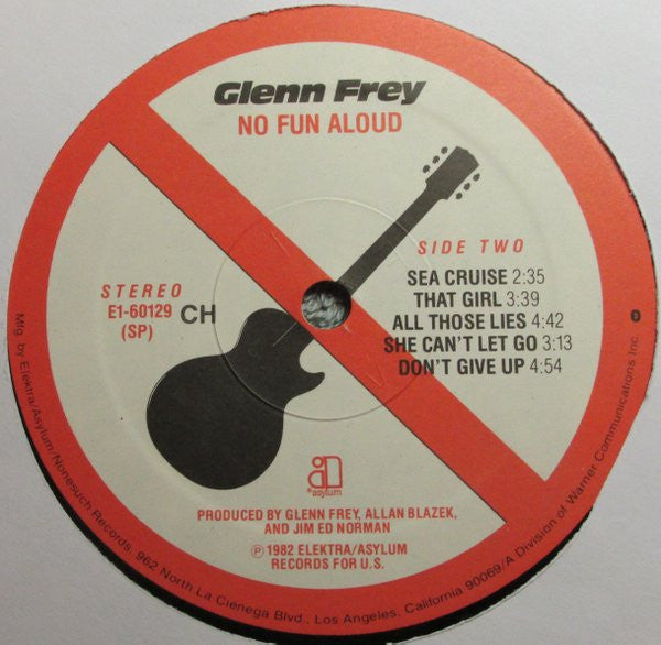 Frey, Glenn - No Fun Aloud (VG+) (Vinyl LP)
