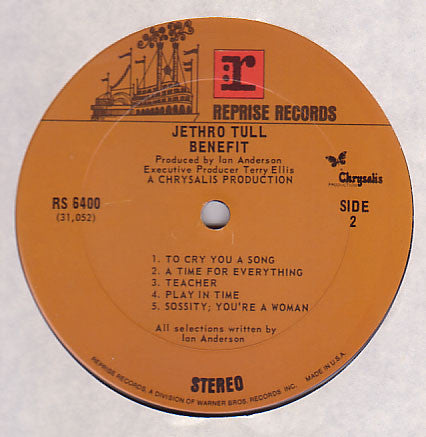 Jethro Tull - Benefit (VG) (Vinyl LP)