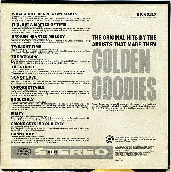 Various - Golden Goodies (Vinyl, G+) (Vinyl LP)